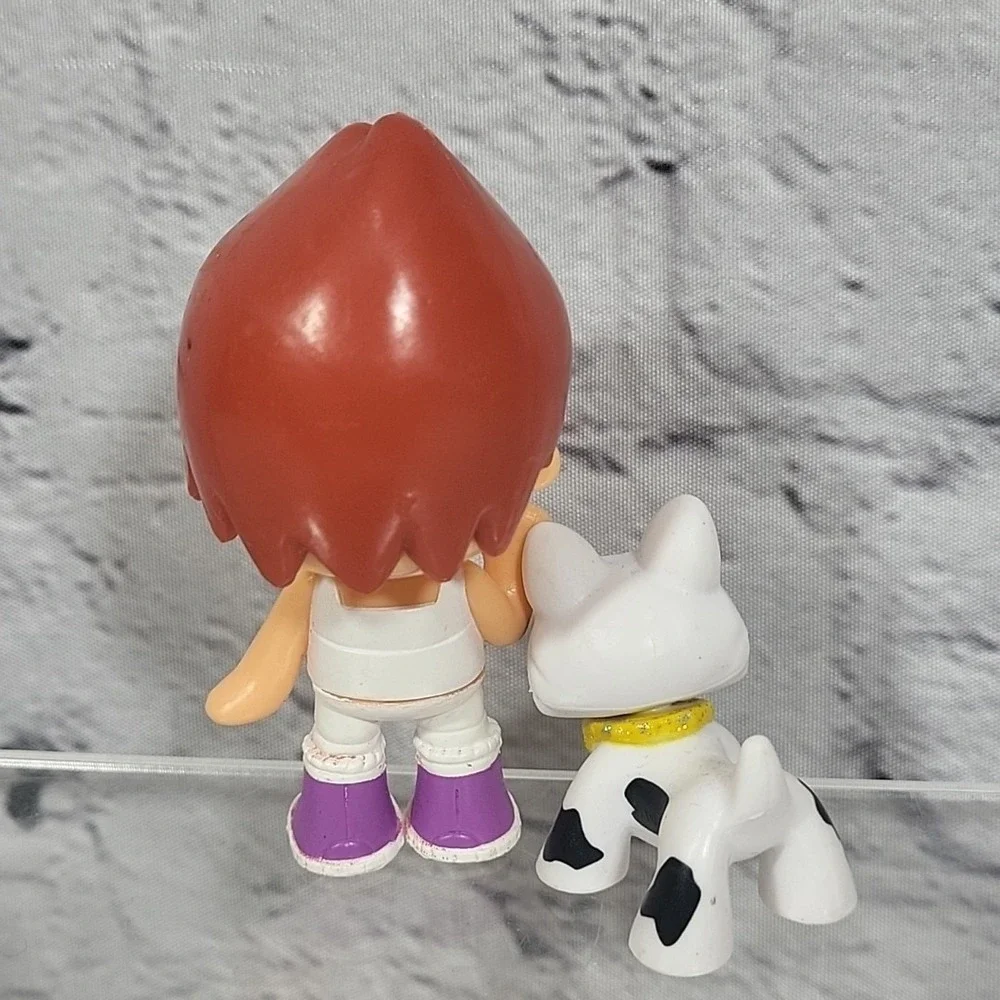 Famosa Pinypon Mini‎ Figures Lot Of 2 Watermelon Kid Yorkie Dog